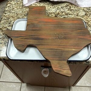 Wooden Texas Map Wall Art